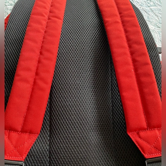 FOSSIL Backpack with laptop sleeve Red and Blue Like New - Picture 2 of 6